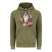 Vintage Olive Easter Aussie Australian Shepherd Vintage Hoodie - RanaPortraitStore