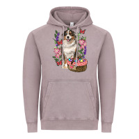 Vintage Zinc Easter Aussie Australian Shepherd Vintage Hoodie - RanaPortraitStore