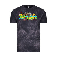 Cloud Black bartender Vintage Tee - Zillion Design Studio