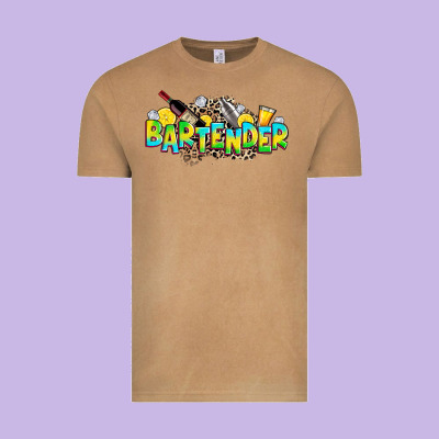 Bartender Vintage Tee Designed By Zillion Design Studio