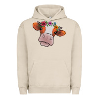 Pigment French Oak cow with flowers Urban Hoodie - Bettercallsaul
