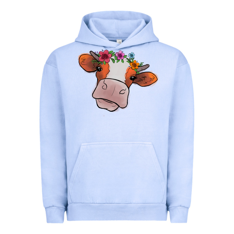 Cow With Flowers Urban Hoodie by Bettercallsaul | Teevron