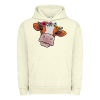 Pigment Pistachio cow with flowers Urban Hoodie - Bettercallsaul
