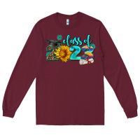 Burgundy western sunflower class of 2023 Long Sleeve Tee - AdoDesignShop