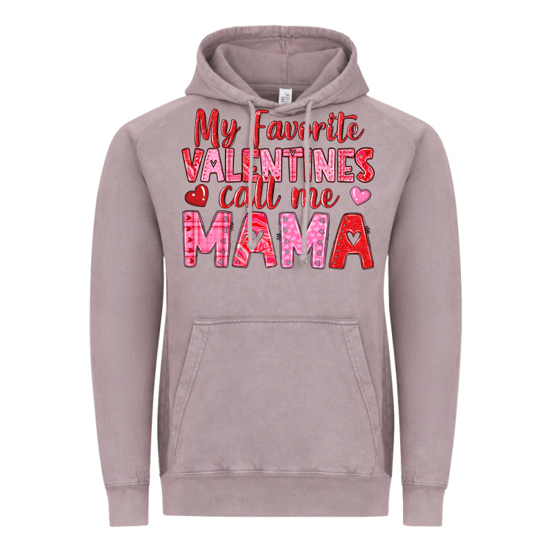 My Favorite Valentines Call Me Mama Vintage Hoodie by texasbilliewilder | Teevron