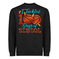 Black i tackled 100days of school basketball Heavyweight Sweatshirt - texasbilliewilder