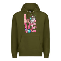 Army Green Love Easter Premium Hoodie - BundleAndBundleShop