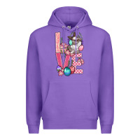 Purple Love Easter Premium Hoodie - BundleAndBundleShop
