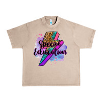 French Oak special eduation teacher lightning bolt Urban Heavy Tee - Zillion Design Studio