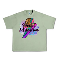 Oil Green special eduation teacher lightning bolt Urban Heavy Tee - Zillion Design Studio