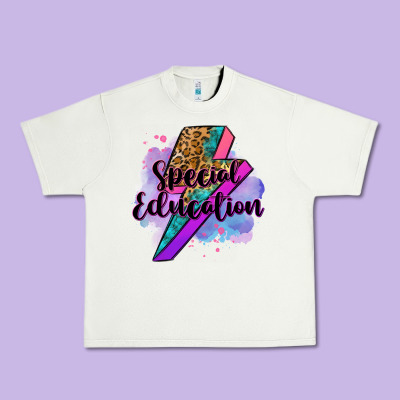 Special Eduation Teacher Lightning Bolt Urban Heavy Tee Designed By Zillion Design Studio