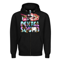 Black dental squad Zipper Hoodie - AdoDesignShop