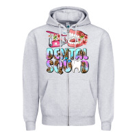 Heather Grey dental squad Zipper Hoodie - AdoDesignShop