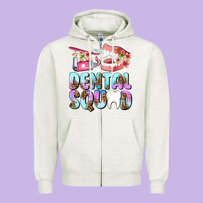 Dental Squad Zipper Hoodie Designed By Adodesignshop