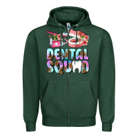 Sports Green dental squad Zipper Hoodie - AdoDesignShop
