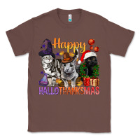 Chestnut Happy Hallothanksmas Cats Classic Tee - BundleAndBundleShop
