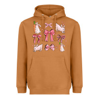 Meerkat pink ribbons with rabbits Heavyweight Hoodie - MaliasSmallBusiness