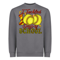 Storm i tackled 100days of school softball Heavyweight Sweatshirt - texasbilliewilder