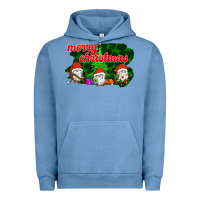 Pigment Pebble Blue Merry Christmas - Gnome - Gnome Urban Hoodie - Bettercallsaul