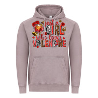 Vintage Zinc just a girl who loves valentine Vintage Hoodie - texasbilliewilder