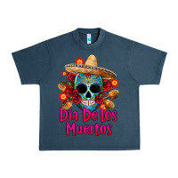 Midnight Navy dia de los muertos Urban Heavy Tee - CTS Tumbler Store