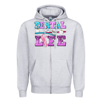 Dental Life With Teeth Zipper Hoodie | Teevron