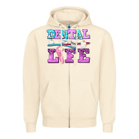 Sandshell dental life with teeth Zipper Hoodie - AdoDesignShop