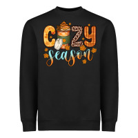 Black cozy season Heavyweight Sweatshirt - Zillion Design Studio