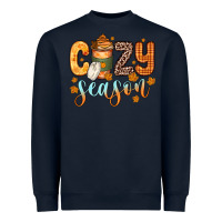 Navy cozy season Heavyweight Sweatshirt - Zillion Design Studio
