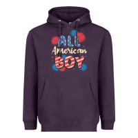 Plum all american boy Heavyweight Hoodie - MaliasSmallBusiness