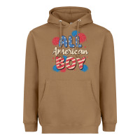 Toasted Coconut all american boy Heavyweight Hoodie - MaliasSmallBusiness