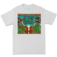 Dove Grey whild child longhorn  cactus cowhide Premium Tee - Artiststas