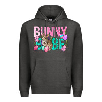 Charcoal Heather Bunny Babe Easter Premium Hoodie - BundleAndBundleShop