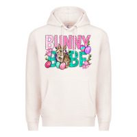 Pale Pink Bunny Babe Easter Premium Hoodie - BundleAndBundleShop