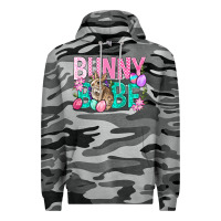 Slate Camo Bunny Babe Easter Premium Hoodie - BundleAndBundleShop