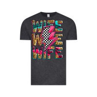 Vintage Black race wife wife wife lightningbolt Vintage Tee - Zillion Design Studio