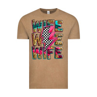 Vintage Coffee race wife wife wife lightningbolt Vintage Tee - Zillion Design Studio