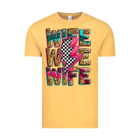 Vintage Mustard race wife wife wife lightningbolt Vintage Tee - Zillion Design Studio