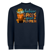 Navy whatever spices your pumpkin Heavyweight Sweatshirt - Zillion Design Studio