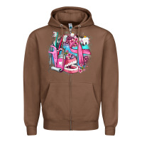 Chestnut dental elements and cancer with cowhide and leopard Zipper Hoodie - AdoDesignShop