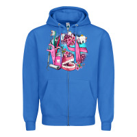 True Royal dental elements and cancer with cowhide and leopard Zipper Hoodie - AdoDesignShop
