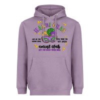 Lavender mardi gras social club Heavyweight Hoodie - MaliasSmallBusiness