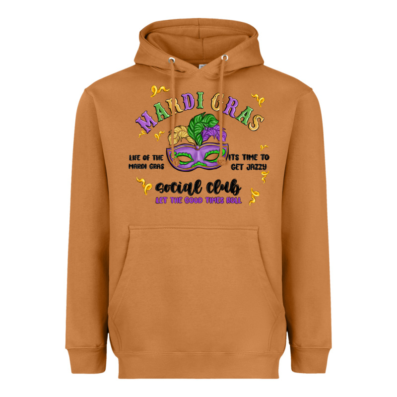 Mardi Gras Social Club Heavyweight Hoodie by MaliasSmallBusiness | Teevron