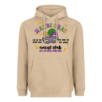 Mushroom mardi gras social club Heavyweight Hoodie - MaliasSmallBusiness