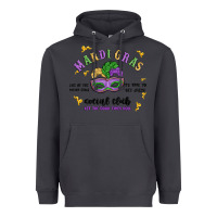 Smoke mardi gras social club Heavyweight Hoodie - MaliasSmallBusiness