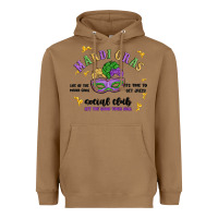 Toasted Coconut mardi gras social club Heavyweight Hoodie - MaliasSmallBusiness