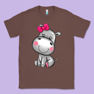 Cute Hippopotamus Classic Tee Designed By Adodesignshop
