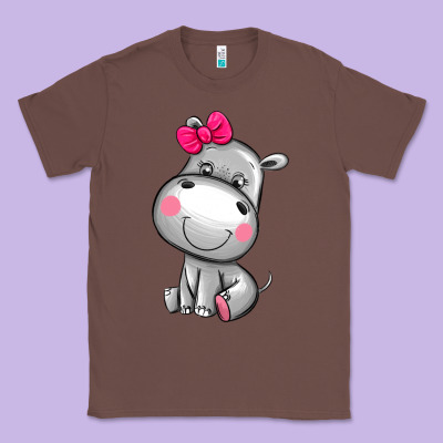 Cute Hippopotamus Classic Tee Designed By Adodesignshop