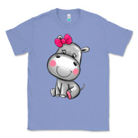 Colony Blue cute hippopotamus Classic Tee - AdoDesignShop