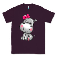 Plum cute hippopotamus Classic Tee - AdoDesignShop
